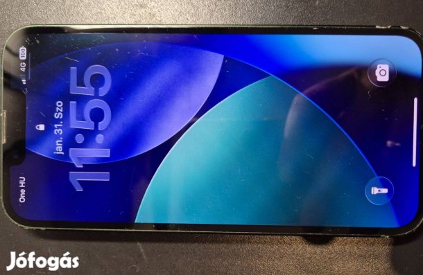 Iphone 13, független, 128Gb, zöld