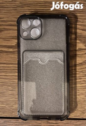 Iphone 13 szilikon tok átlátszó fekete