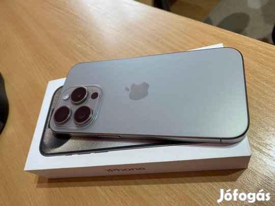 Iphone 15 Pro típusú mobiltelefon / Natural Titanium színben