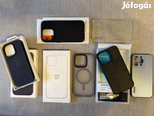 Iphone 15 Pro tokok csomagban (Spigen, Nillkin, Finewoven.)