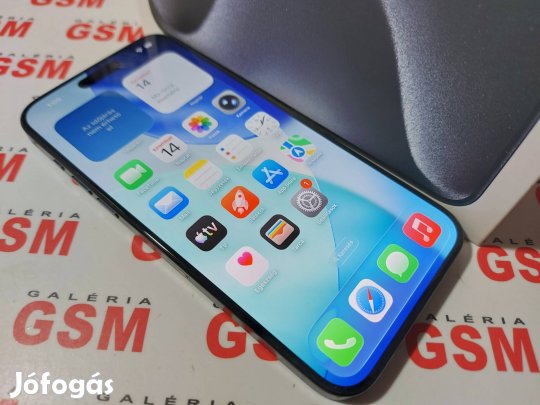 Iphone 15 pro max 256gb újszerű független garanciás