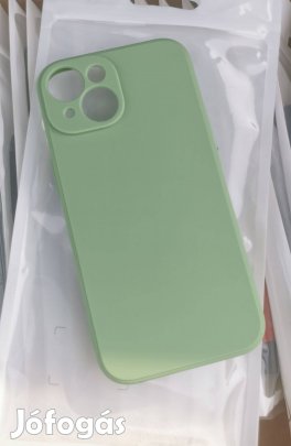 Iphone 15 szilikon tok Oliva zöld szinben