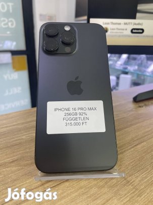 Iphone 16 Pro Max  Kártyafüggetlen 256GB