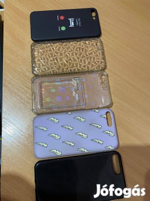 Iphone 8 plus mobiltelefon tok (4 db) feketét elvitték