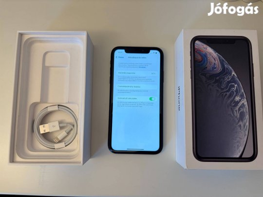 Iphone XR 64 GB fekete, független, 90% akku, szép állapot