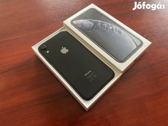 Iphone XR, Black, 64GB gyárilag kártyafüggetlen - Újszerű 