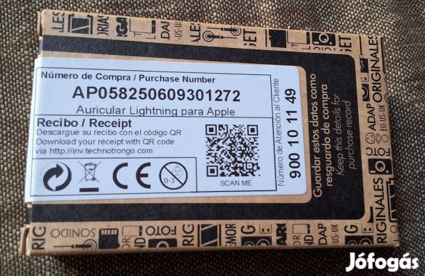 Iphone fejhallgató lightning csatlakozó