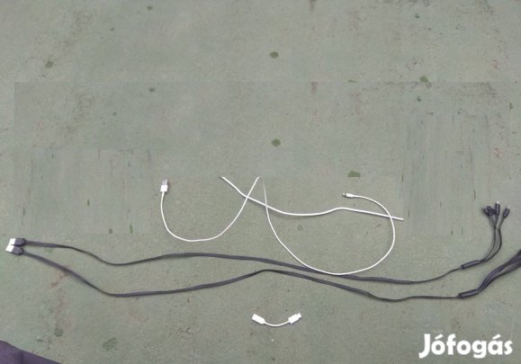 Iphone samsung kábelek USB C kis jack átalakító szivargyújtótöltő Új
