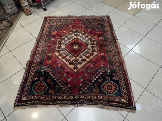 Iráni shiraz 125x167 nomád kézi gyapjú perzsa szőnyeg FZ111