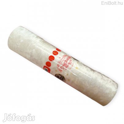 Irizáló, bársonyos fehér karácsonyi díszszövet 5 m × 28 cm