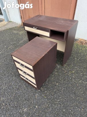 Író asztal+ kis szekrény