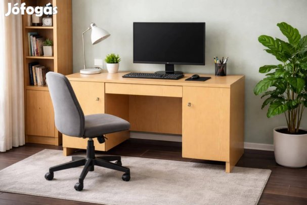 Íróasztal 9 fiókkal,zárható ajtókkal kulccsal