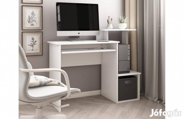 Íróasztal / számítógépasztal 106×40×86,6 cm,Vicco Karl, fehér,Új