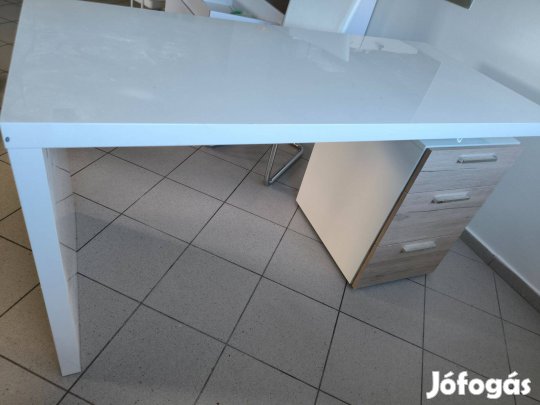 Íróasztal fehér-natúr