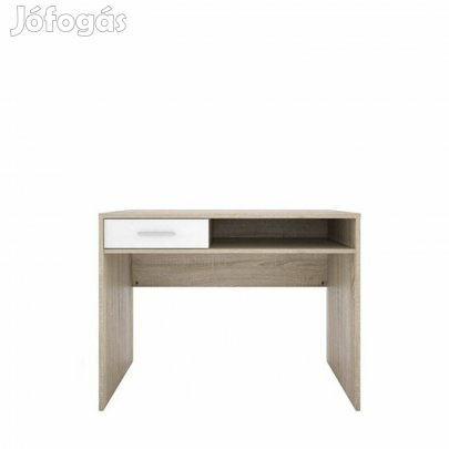 Íróasztal fiókos sonoma-fehér színben