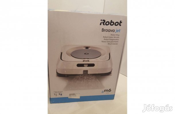 Irobot Braava Jet M6 felmosó robot, új állapotú