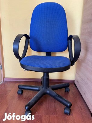Irodai görgős szék kék