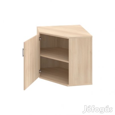 Irodai polcos sarokszekrény Strong SRV2 01L akác