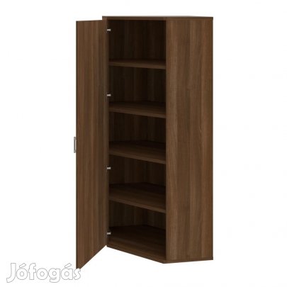 Irodai polcos sarokszekrény Strong SRV5 01L dió