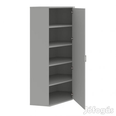Irodai polcos sarokszekrény Strong SRV5 01P szürke