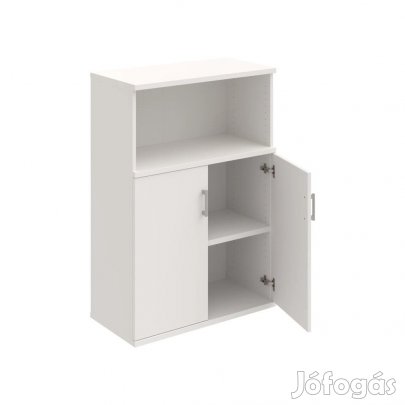 Irodai polcos szekrény Strong S3 8002 fehér
