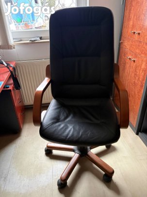 Irodai prémium főnöki bőr forgószék eladó