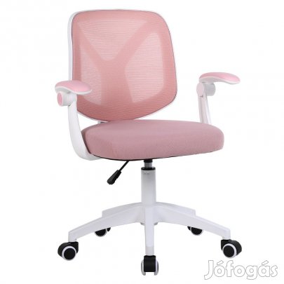 Irodai szék, rózsaszín/fehér, SOLARI