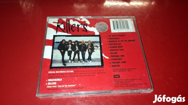 Iron Maiden Killers Cd 1998