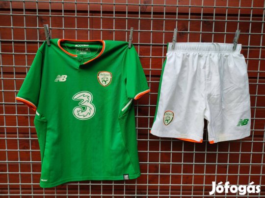 Írország válogatott eredeti Newbalance zöld gyerek mez szett (146)