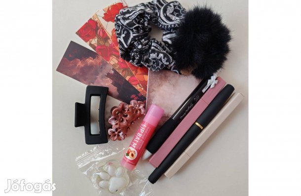 Írószer, hajcsat, hajgumi