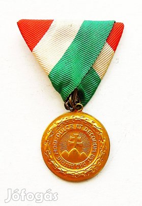 Irredenta sport érem díj kitüntetés arany fokozat