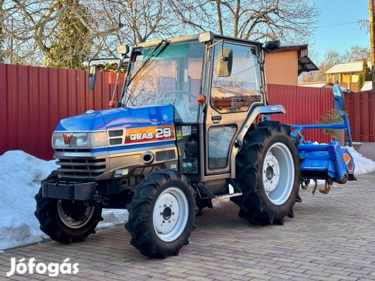 Iseki TG29 fülkés klímás japán kistraktor traktor talajmaróval !