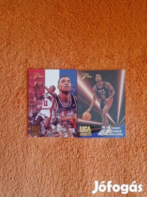 Isiah Thomas Flair USA 1994 kosaras kártyák 2db