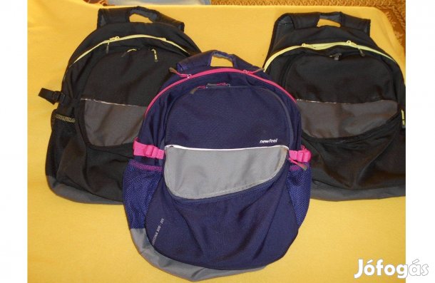Iskolatáska, hátitáska, márkás, nagy - 3 részes + 1 kicsi