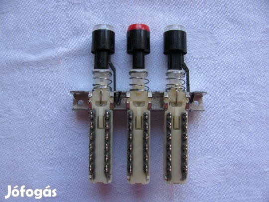 Isostat kapcsolósor bekapcsolást jelző nyomógombbal