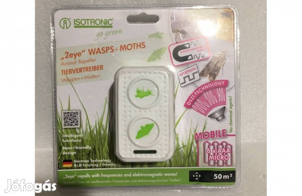 Isotronic Elemes darázsriasztó és éjjeli lepkeriasztó LED-es