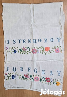 Isten hozott, jó reggelt dísztörölköző (T:191)