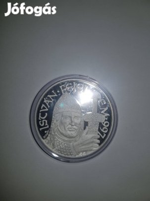 István fejedelem színezüst érem