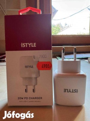 Istyle 20 wattos , fehér PD Charger USB-C fali töltőadapter eladó
