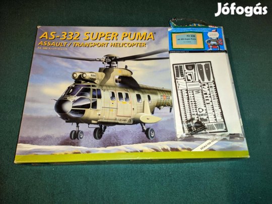 Italeri As-332 Super Puma makett + Eduard