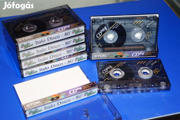 Italo disco 6 db TDK chrom magnó kazetta non stop kazetták