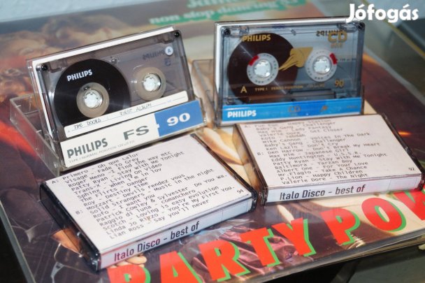 Italo disco super best of 4 magnó kazetta TDK Philips hifi retró