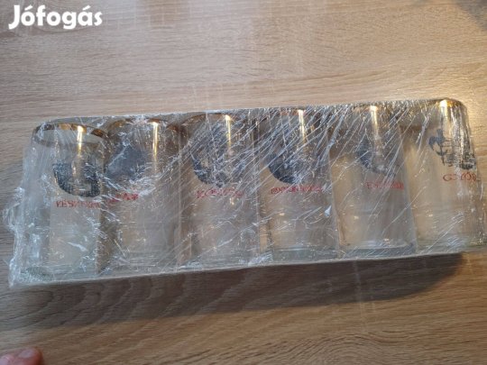 Italos 2dl pohárkészlet magyar városok neveivel Esztergom Győr Szeged