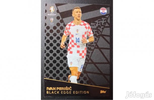 Ivan Perisic Horvátország Black Edge Edition focis kártya Euro 2024