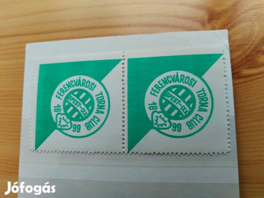 Ívszélel levélzáró FTC bélyeg ritka 2 db