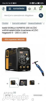 Iweld Gorilla Supertig 200 AC/DC