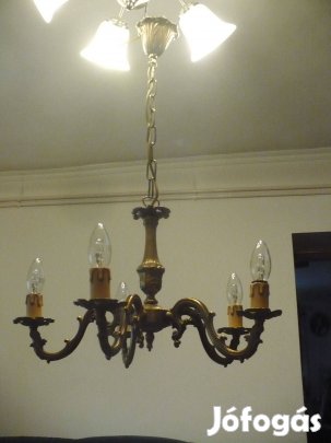 Ízléses réz mennyezeti lámpa