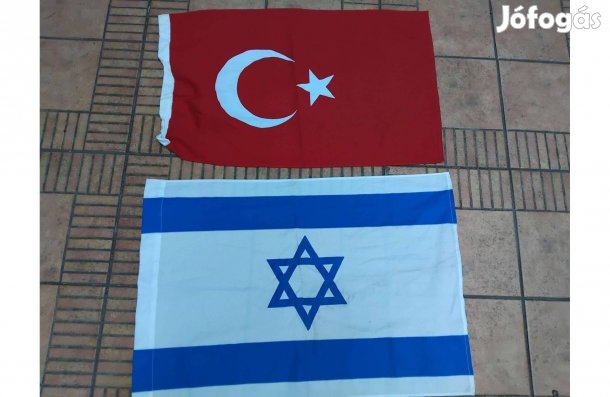 Izraeli Izrael zászló Törökország zászló török zászló 2db