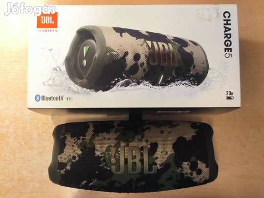 JBL Charge 5 Bluetooth Hangszóró Terepmintás Garival !