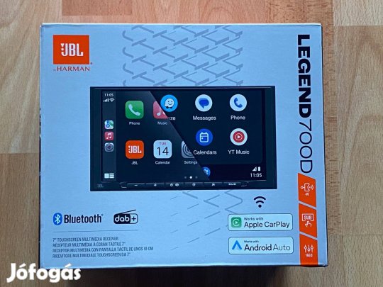 JBL Legend 700D Android Carplay DAB+ WIFI Bluetooth Új